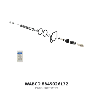 VÁLVULA DO FREIO DE ESTACIONAMENTO WABCO – 8845026172 – imagem ilustrativa