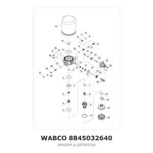 SECADOR DE AR WABCO VOLVO – 8845032640 – imagem ilustrativa