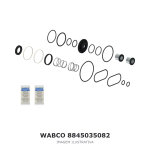 VÁLVULA PEDAL DE FREIO WABCO – 8845035082 – imagem ilustrativa