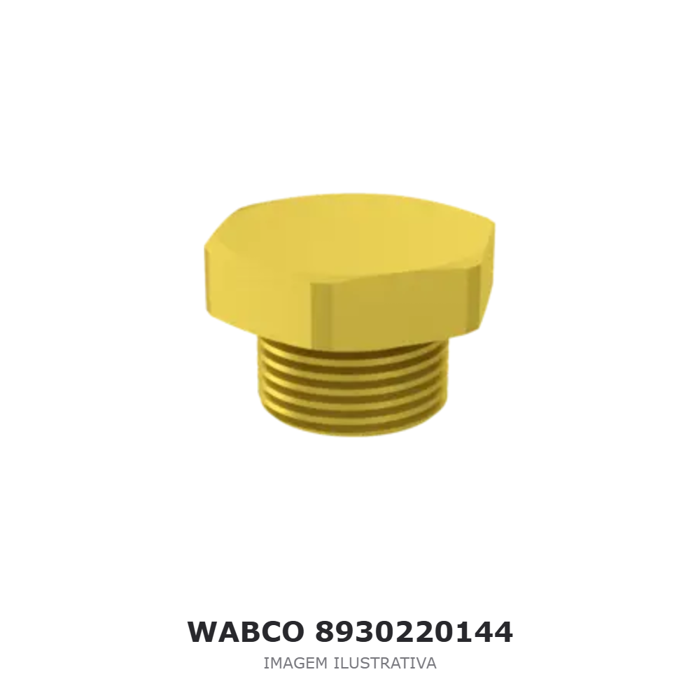 BUJÃO WABCO SCANIA / DAF / FORD – 8930220144 – imagem ilustrativa BUJÃO WABCO SCANIA / DAF / FORD – 8930220144 – imagem ilustrativa