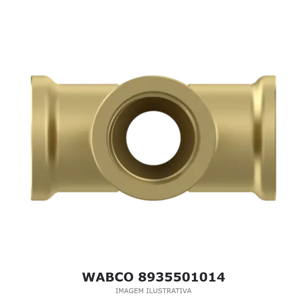 CONEXÃO PNEUMÁTICA CRUZETA WABCO SCANIA – 8935501014 – imagem ilustrativa CONEXÃO PNEUMÁTICA CRUZETA WABCO SCANIA – 8935501014 – imagem ilustrativa