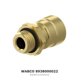 CONEXÃO PNEUMÁTICA PUSH-IN WABCO SCANIA / DAF / RENAULT – 8938000022 – imagem ilustrativa