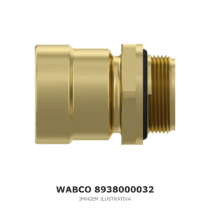CONEXÃO PNEUMÁTICA PUSH-IN WABCO DAF / RENAULT – 8938000032 – imagem ilustrativa