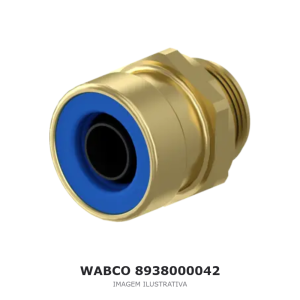 CONEXÃO PNEUMÁTICA PUSH-IN WABCO SCANIA / DAF / JOHN DEERE – 8938000042 – imagem ilustrativa