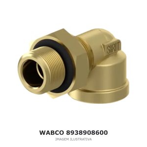 CONEXÃO PNEUMÁTICA COTOVELO WABCO JOHN DEERE – 8938908600 – imagem ilustrativa