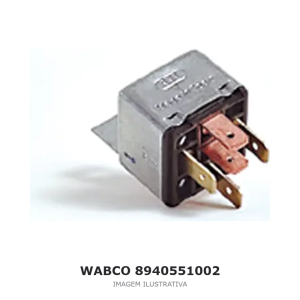 RELÉ WABCO BENALU / FAYMONVILLE / FELDBINDER – 8940551002 – imagem ilustrativa