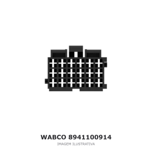 CONECTOR ELÉTRICO WABCO 24 V IVECO / FORD – 8941100914 – imagem ilustrativa