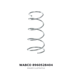 MOLA DE AÇO HELICOIDAL CÔNICA WABCO MERCEDES-BENZ / MAN / FORD – 8960528404 – imagem ilustrativa