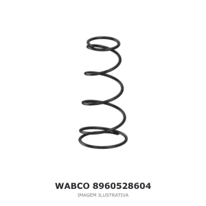 MOLA DE AÇO HELICOIDAL CÔNICA WABCO MERCEDES-BENZ / DAF / RENAULT – 8960528604 – imagem ilustrativa