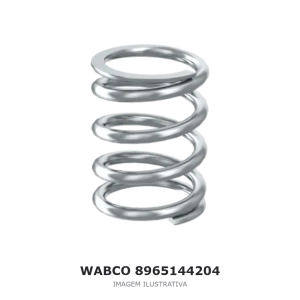MOLA DE AÇO INOX HELICOIDAL CILÍNDRICA WABCO VOLVO / SCANIA / MAN – 8965144204 – imagem ilustrativa