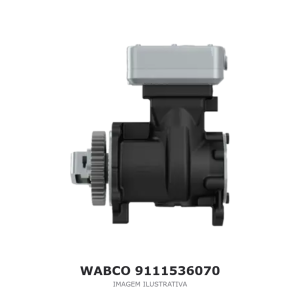COMPRESSOR DE AR MONOCILÍNDRICO WABCO 318 CM³ CUMMINS – 9111536070 – imagem ilustrativa