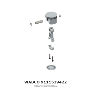 JOGO DE REPARO DO COMPRESSOR DE AR WABCO – 9111539422 – imagem ilustrativa