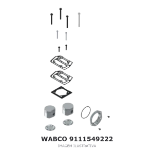 JOGO DE REPARO DO COMPRESSOR DE AR WABCO CUMMINS – 9111549222 – imagem ilustrativa