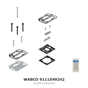 JOGO DE REPARO DO COMPRESSOR DE AR WABCO CUMMINS – 9111549242 – imagem ilustrativa
