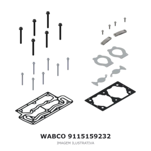 JOGO DE REPARO DO COMPRESSOR DE AR WABCO CUMMINS – 9115159232 – imagem ilustrativa
