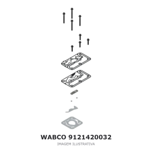 JOGO DE REPARO DO COMPRESSOR DE AR WABCO – 9121420032 – imagem ilustrativa