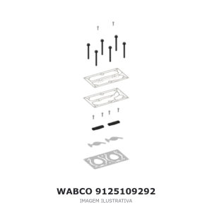 JOGO DE REPARO DO COMPRESSOR DE AR WABCO MERCEDES-BENZ – 9125109292 – imagem ilustrativa