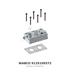 CABEÇOTE DO COMPRESSOR DE AR WABCO MERCEDES-BENZ – 9125109372 – imagem ilustrativa