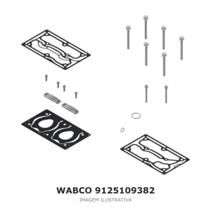 JOGO DE REPARO DO COMPRESSOR DE AR WABCO MERCEDES-BENZ – 9125109382 – imagem ilustrativa
