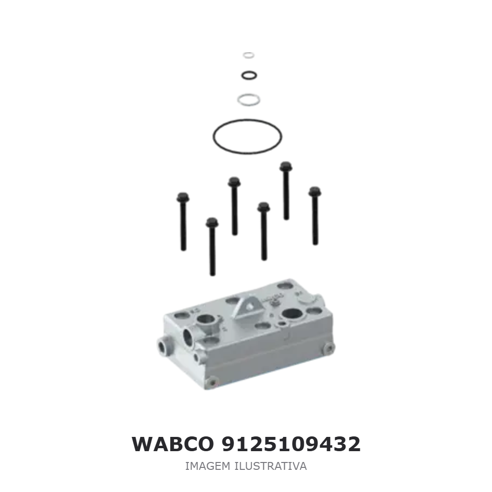 JOGO DE REPARO DO COMPRESSOR DE AR WABCO – 9125109432 – imagem ilustrativa JOGO DE REPARO DO COMPRESSOR DE AR WABCO – 9125109432 – imagem ilustrativa