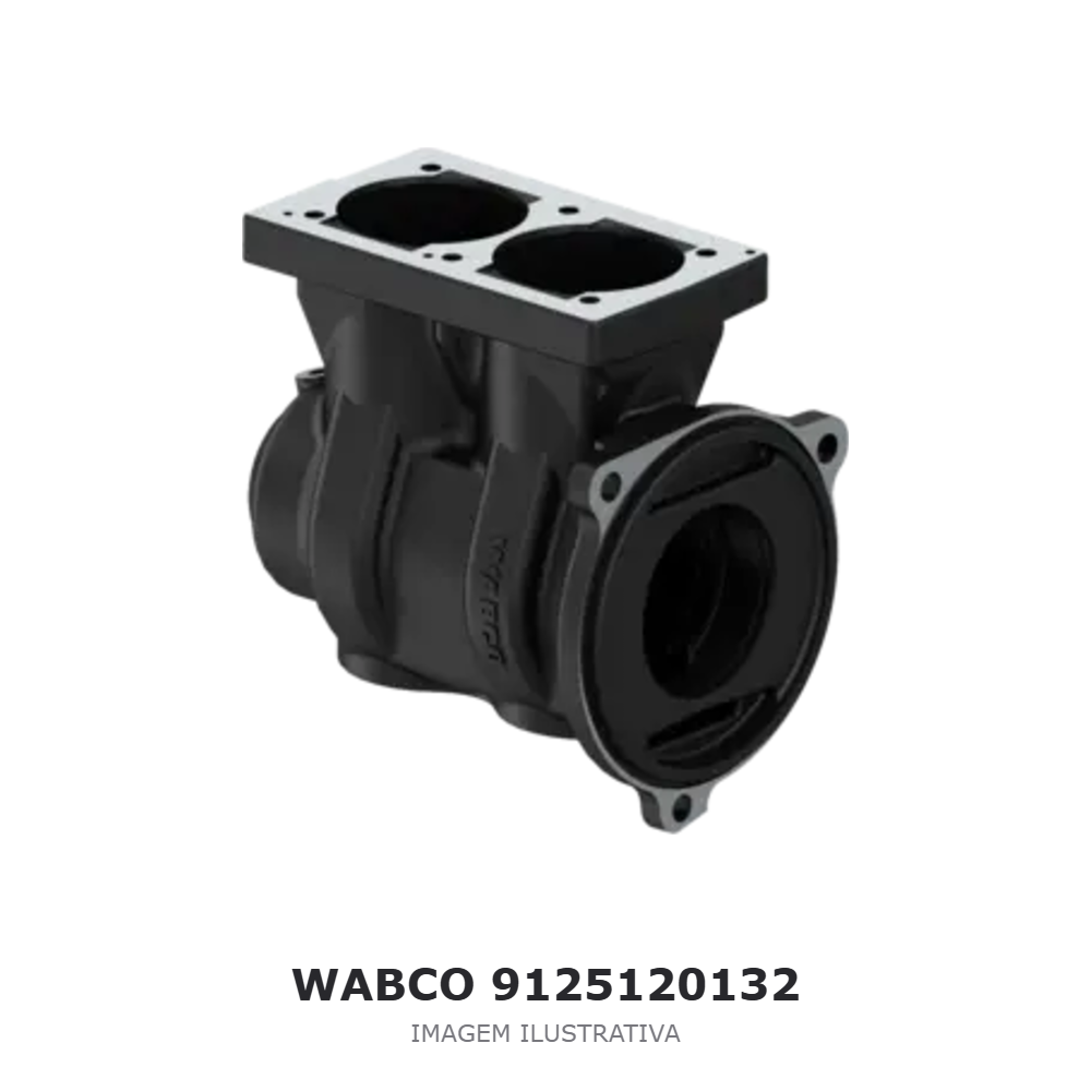 BLOCO DO COMPRESSOR WABCO – 9125120132 – imagem ilustrativa BLOCO DO COMPRESSOR WABCO – 9125120132 – imagem ilustrativa