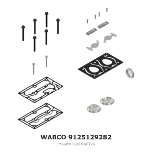 JOGO DE REPARO DO COMPRESSOR DE AR WABCO – 9125129282 – imagem ilustrativa