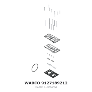 JOGO DE REPARO DO COMPRESSOR DE AR WABCO – 9127189212 – imagem ilustrativa