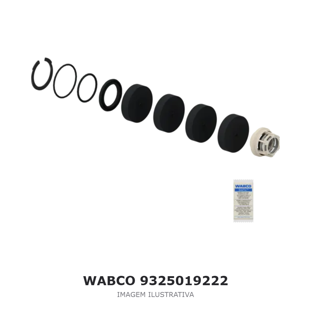 JOGO DE REPARO DA VÁLVULA DE PROTEÇÃO WABCO – 9325019222 – imagem ilustrativa JOGO DE REPARO DA VÁLVULA DE PROTEÇÃO WABCO – 9325019222 – imagem ilustrativa