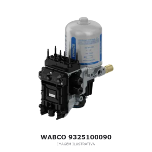 UNIDADE DE PROCESSAMENTO DE AR WABCO 24 V SCANIA – 9325100090 – imagem ilustrativa