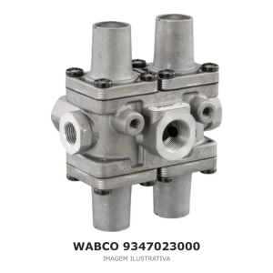 VÁLVULA DE PROTEÇÃO MULTICIRCUITO WABCO MERCEDES-BENZ / VOLVO / MAN – 9347023000 – imagem ilustrativa