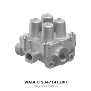 VÁLVULA DE PROTEÇÃO MULTICIRCUITO WABCO SCANIA – 9347141280 – imagem ilustrativa
