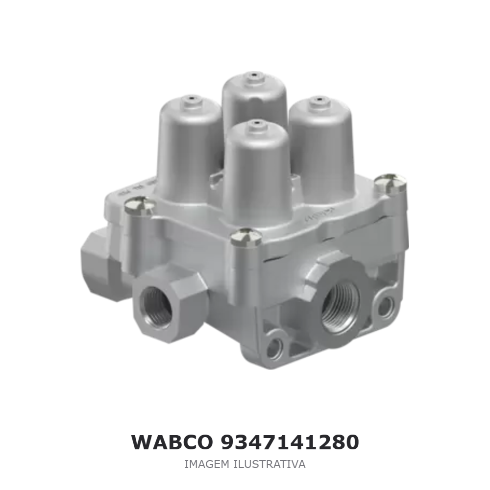 VÁLVULA DE PROTEÇÃO MULTICIRCUITO WABCO SCANIA – 9347141280 – imagem ilustrativa VÁLVULA DE PROTEÇÃO MULTICIRCUITO WABCO SCANIA – 9347141280 – imagem ilustrativa