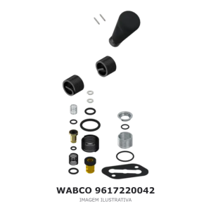 VÁLVULA DO FREIO DE ESTACIONAMENTO WABCO MERCEDES-BENZ / MAN / IVECO – 9617220042 – imagem ilustrativa