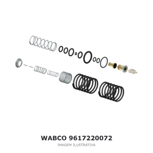 KIT DE VÁLVULA WABCO SCANIA / IVECO – 9617220072 – imagem ilustrativa