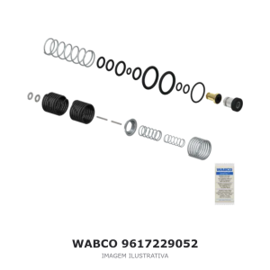 VÁLVULA DO FREIO DE ESTACIONAMENTO WABCO MERCEDES-BENZ – 9617229052 – imagem ilustrativa