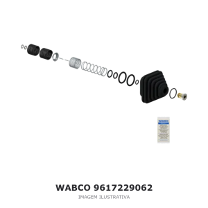 VÁLVULA DO FREIO DE ESTACIONAMENTO WABCO FORD – 9617229062 – imagem ilustrativa