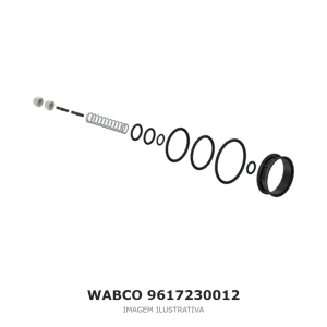 VÁLVULA DO FREIO DE ESTACIONAMENTO WABCO VOLVO / SCANIA / MAN – 9617230012 – imagem ilustrativa
