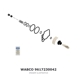VÁLVULA DO FREIO DE ESTACIONAMENTO WABCO VOLVO / IVECO / DAF – 9617230042 – imagem ilustrativa