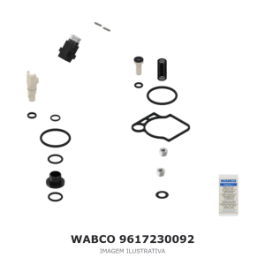 VÁLVULA DO FREIO DE ESTACIONAMENTO WABCO MERCEDES-BENZ / VOLVO / MAN – 9617230092 – imagem ilustrativa