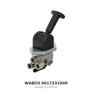 VÁLVULA DO FREIO DE ESTACIONAMENTO WABCO MERCEDES-BENZ / VOLVO / DAF – 9617231040 – imagem ilustrativa