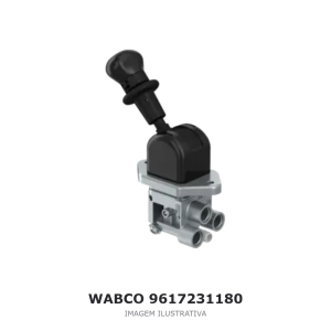 VÁLVULA DO FREIO DE ESTACIONAMENTO WABCO SCANIA / MAN / DAF – 9617231180 – imagem ilustrativa