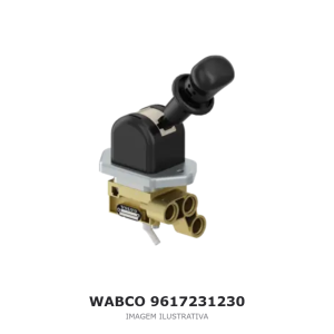 VÁLVULA DO FREIO DE ESTACIONAMENTO WABCO VOLVO / DAF / RENAULT – 9617231230 – imagem ilustrativa