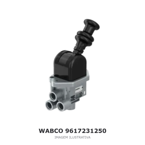 VÁLVULA DO FREIO DE ESTACIONAMENTO WABCO MERCEDES-BENZ / SCANIA / DAF – 9617231250 – imagem ilustrativa