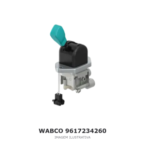 VÁLVULA DO FREIO DE ESTACIONAMENTO WABCO MAN / DAF – 9617234260 – imagem ilustrativa