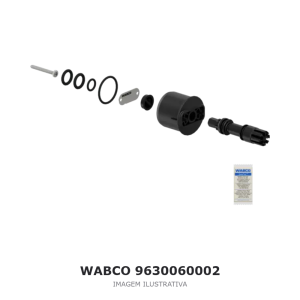 JOGO DE REPARO DA VÁLVULA RELÉ WABCO IVECO – 9630060002 – imagem ilustrativa