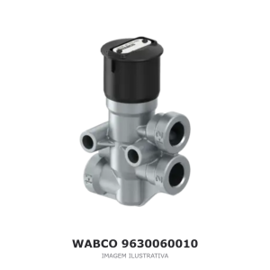VÁLVULA DE LIBERAÇÃO DO REBOQUE WABCO VOLVO / SCANIA / MAN – 9630060010 – imagem ilustrativa