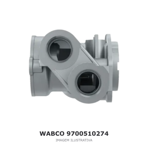 CORPO DE VÁLVULA WABCO MAN / FORD – 9700510274 – imagem ilustrativa