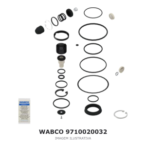JOGO DE REPARO DA VÁLVULA RELÉ WABCO DAF – 9710020032 – imagem ilustrativa