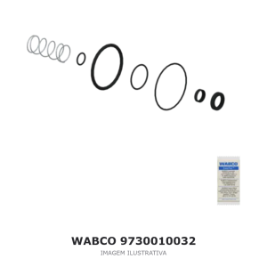 JOGO DE REPARO DA VÁLVULA RELÉ WABCO MERCEDES-BENZ – 9730010032 – imagem ilustrativa