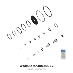 VÁLVULA DISTRIBUIDORA DO SISTEMA DE FREIO WABCO MERCEDES-BENZ / VOLVO / SCANIA – 9730020032 – imagem ilustrativa